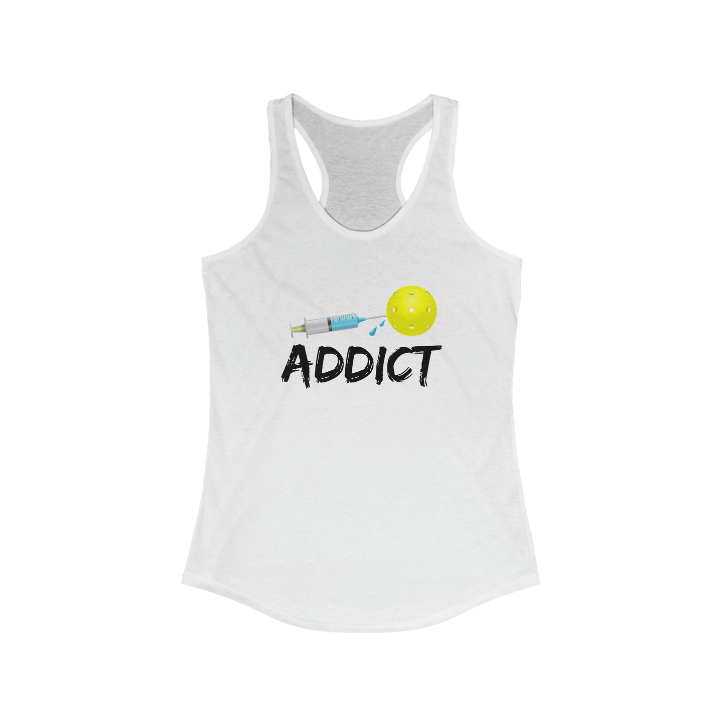 Pickleball Addict Women's Super Cute Funny Pickleball Tank Top