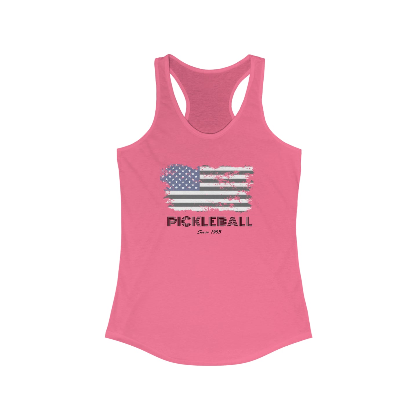 American Flag USA Pickleball Since 1965 Patriotic Pickleball Tank Top