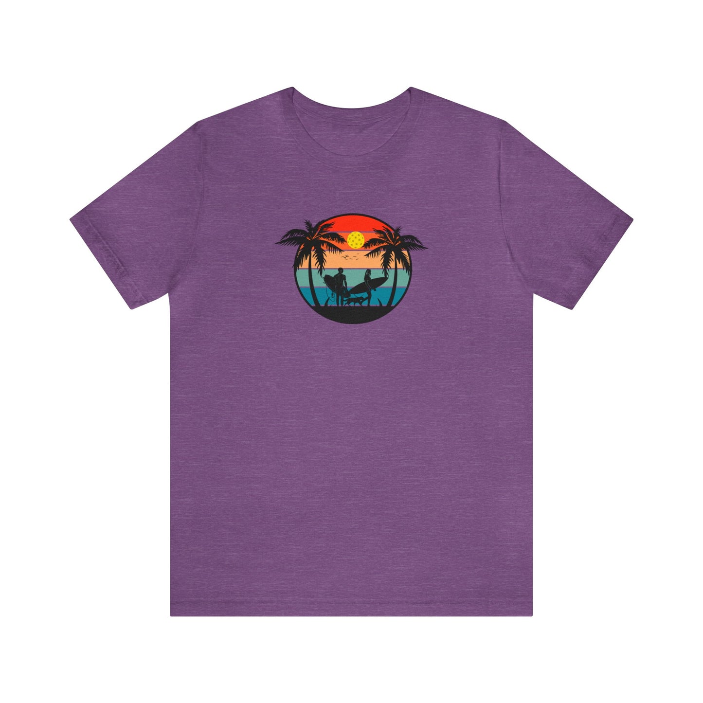 Unisex Pickleball Life Premium T-Shirt Beautiful Pickleball Sunset