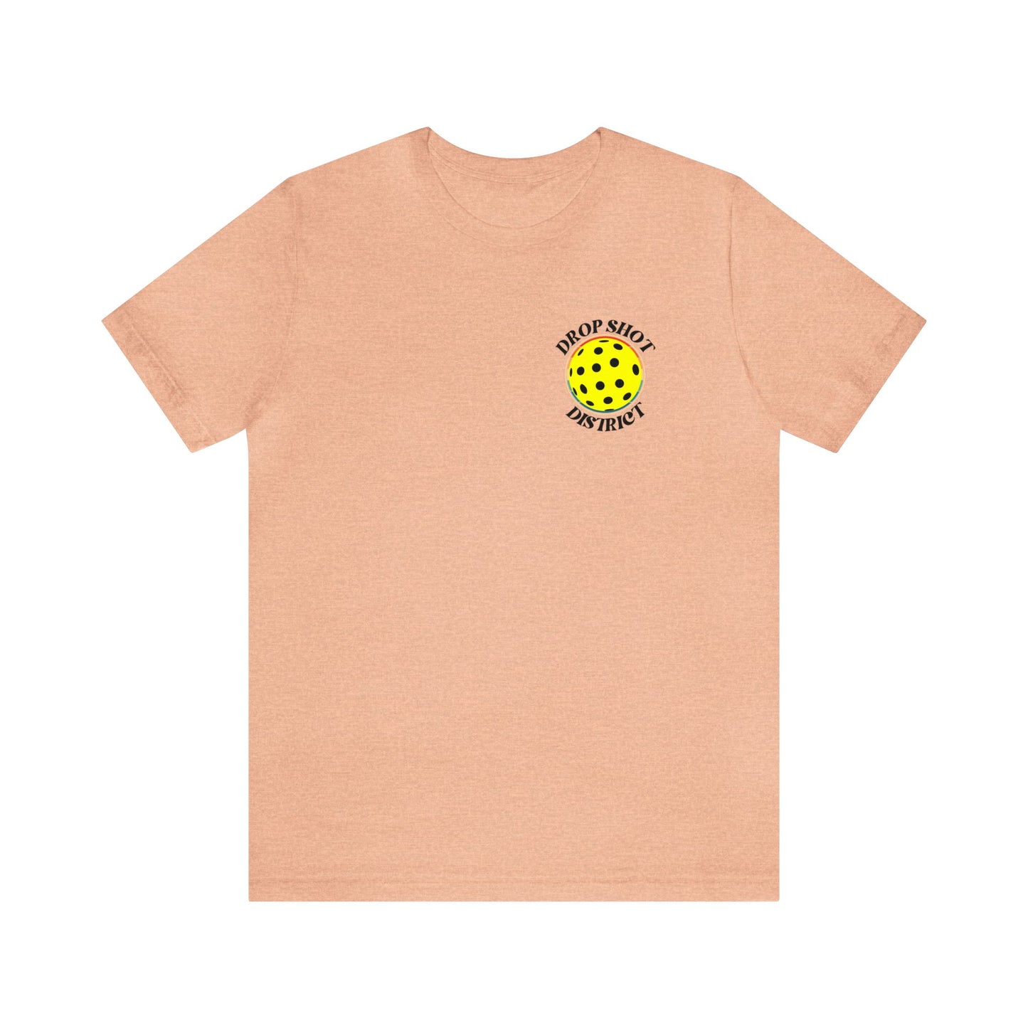 Unisex Drop Shot District Pickleball Logo Premium T-Shirt