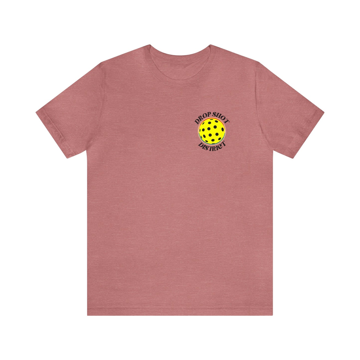 Unisex Drop Shot District Pickleball Logo Premium T-Shirt
