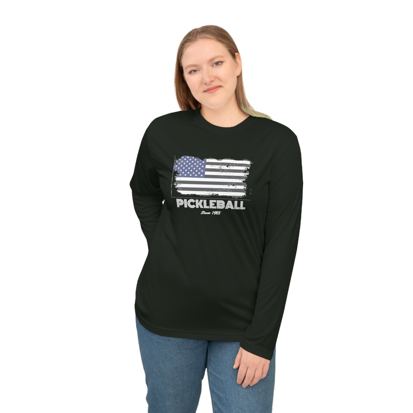 American Flag USA Pickleball Since 1965 Unisex Performance Long Sleeve Shirt