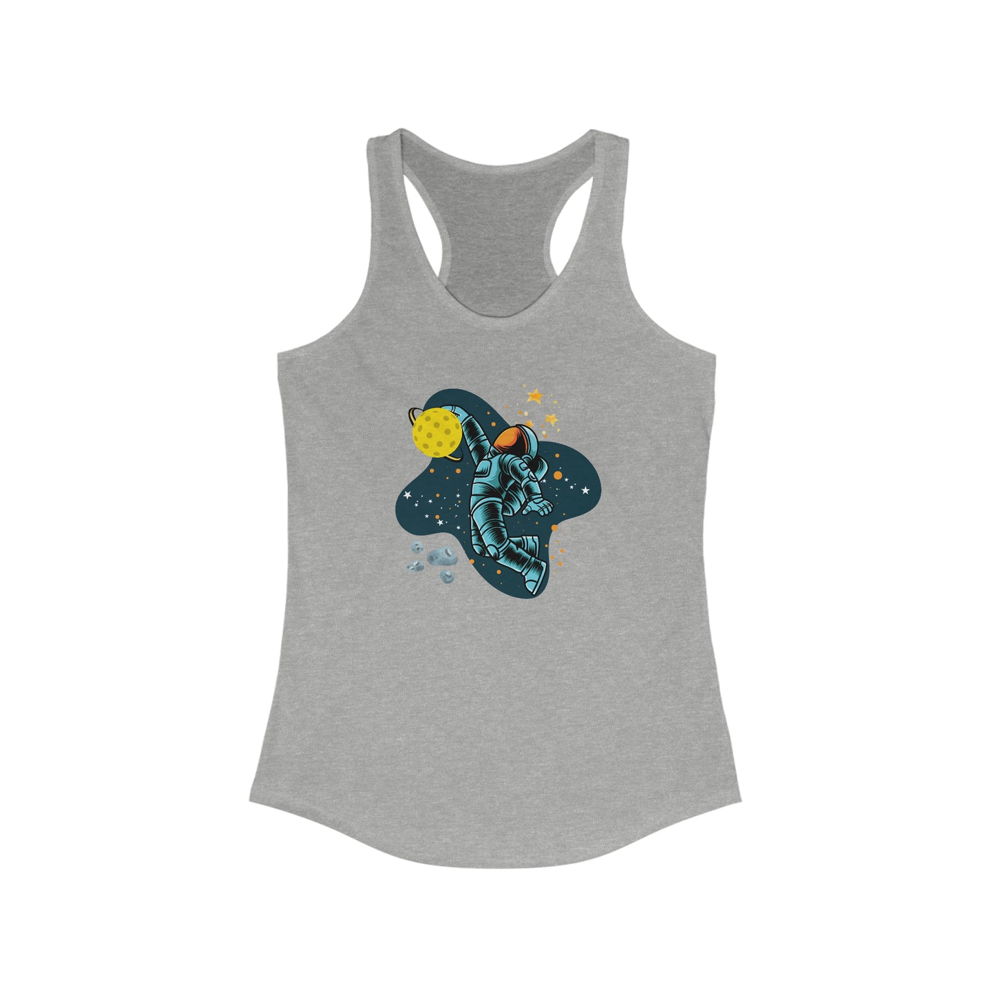 Pickleball Astronaut Women's Pickleball Racerback Tank Top