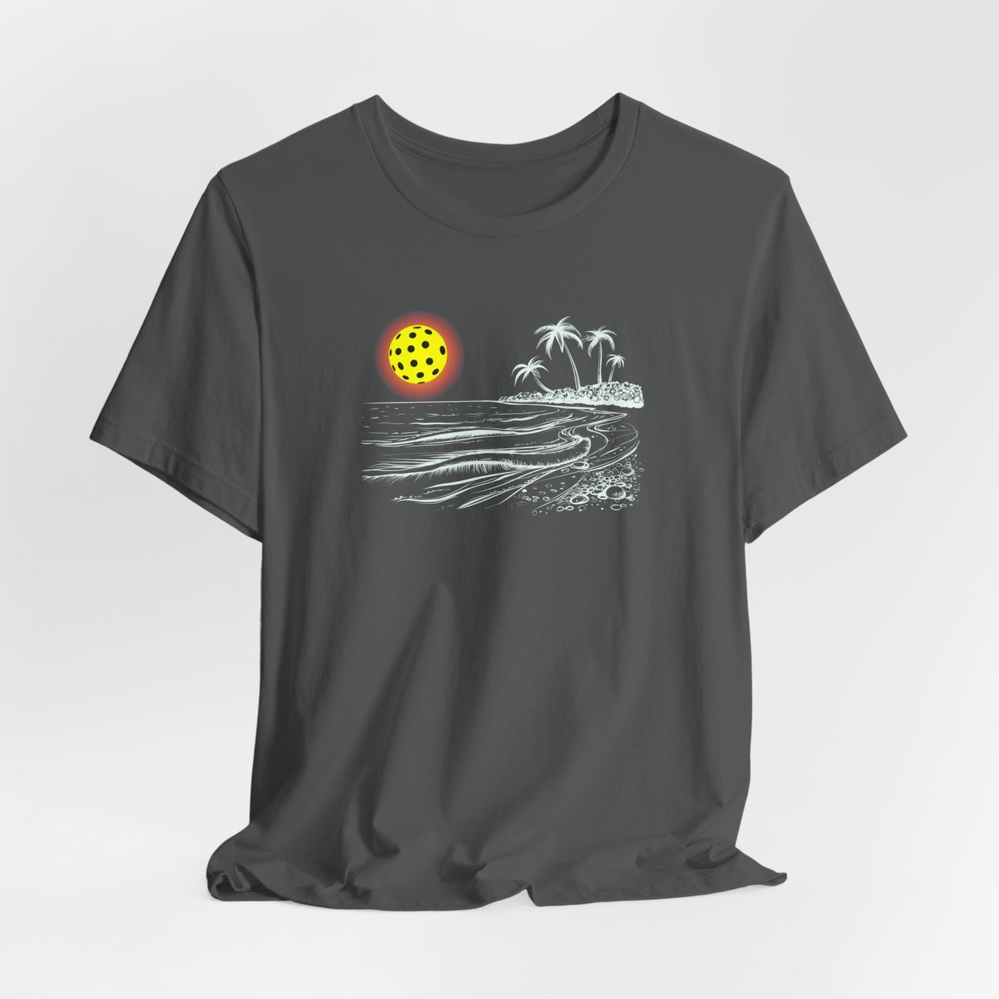 Unisex Pickleball Sun Beach Vibes Beautiful Premium Pickleball T-Shirt