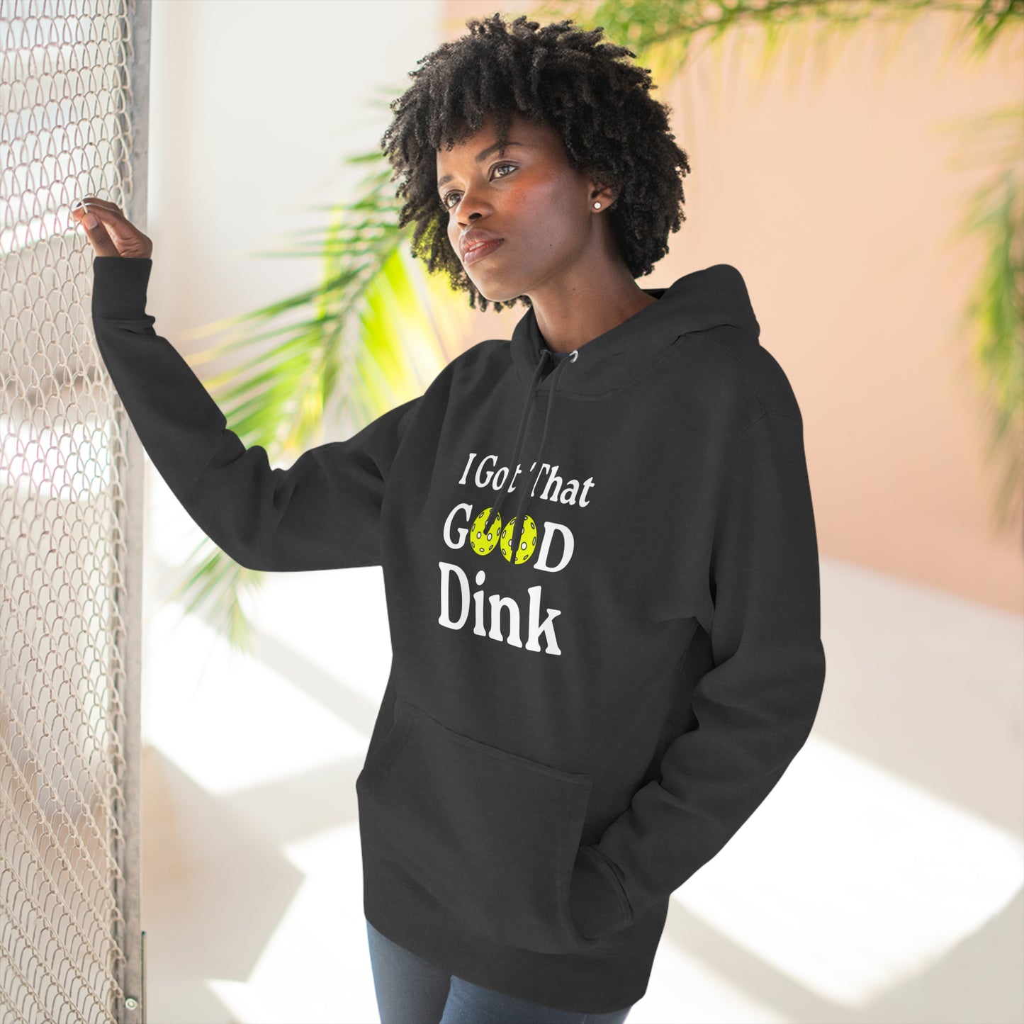 Unisex I Got That Good Dink Funny Premium Pickleball Pullover Hoodie