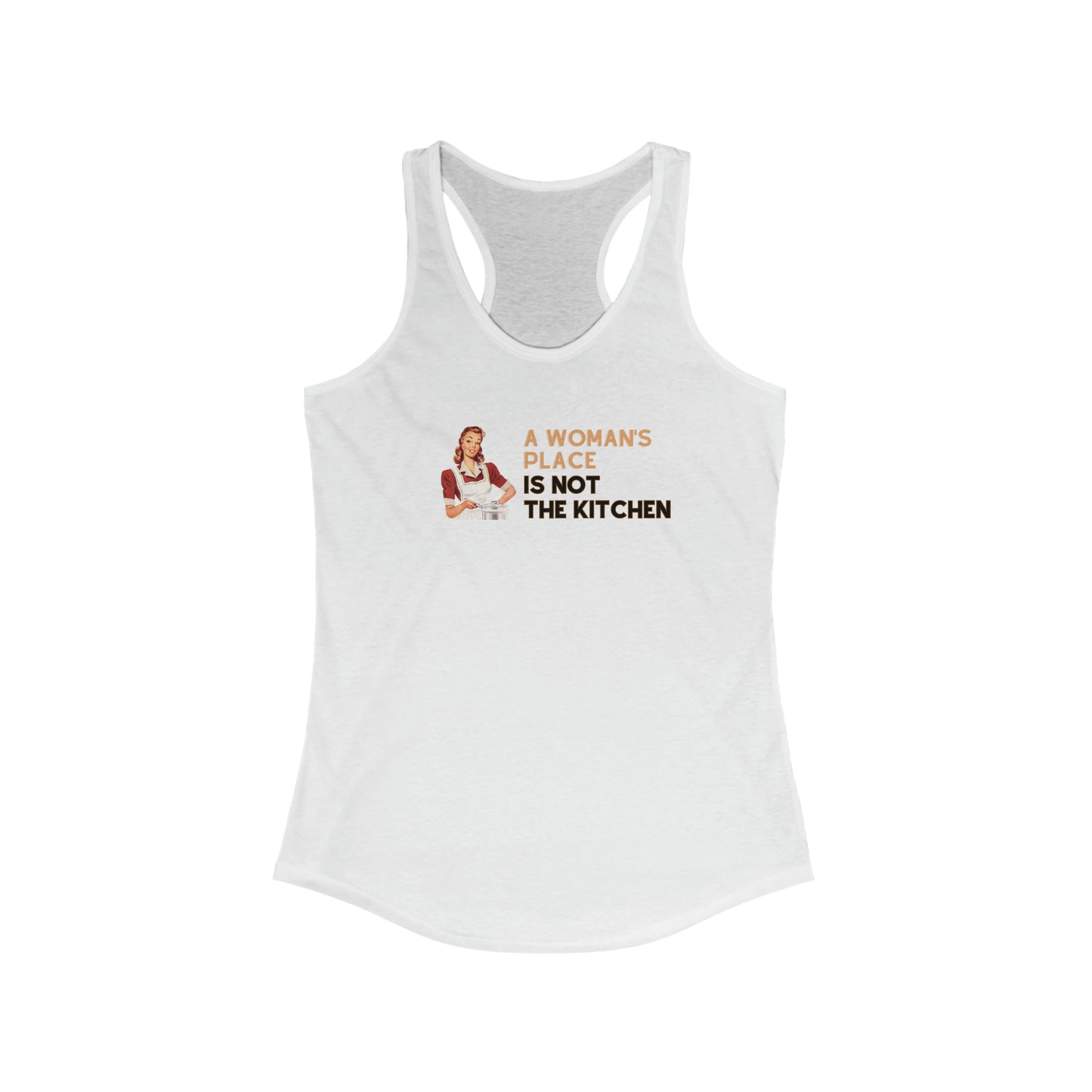 A Woman's Place Is Not The Kitchen Super Cute, Funny Pickleball Tank Top