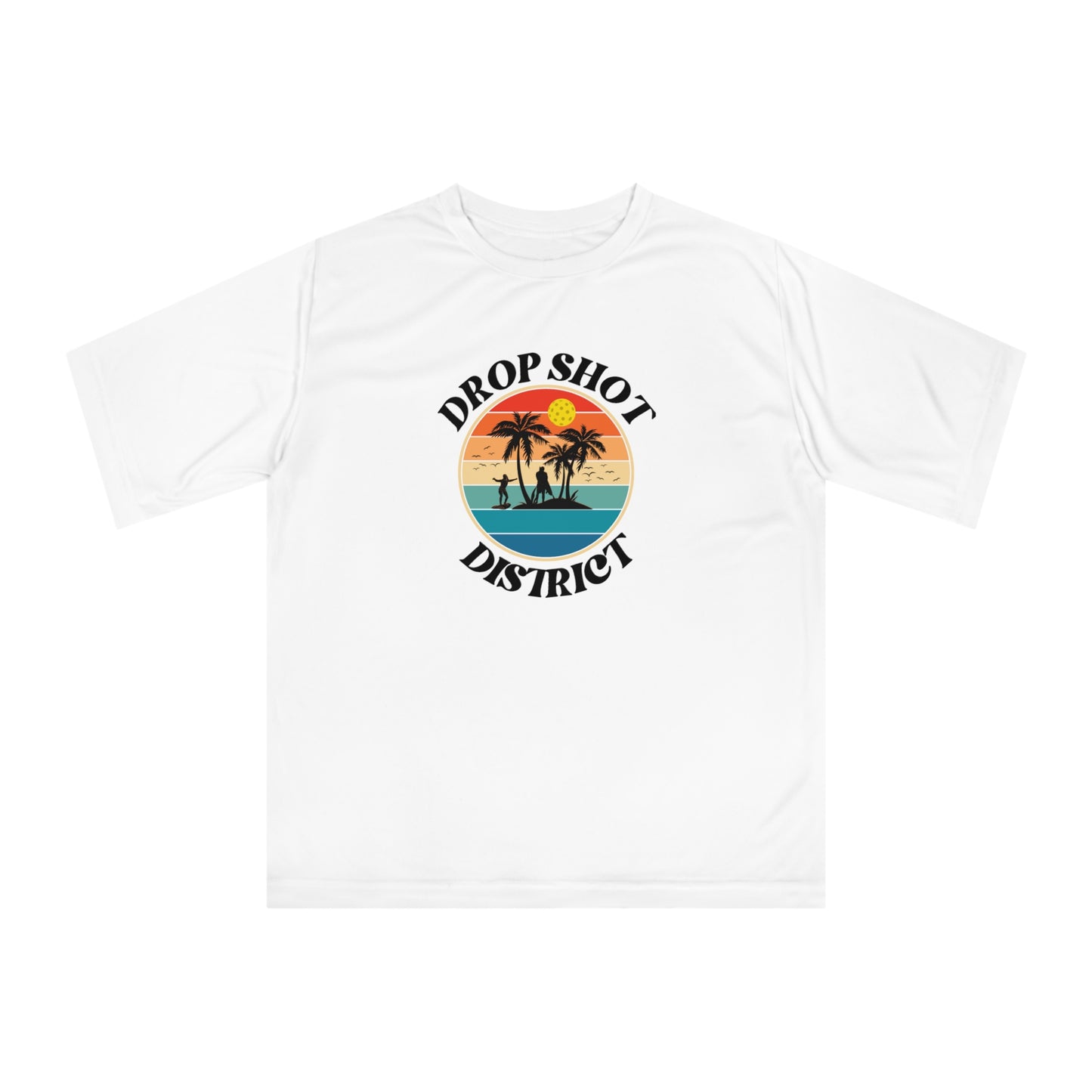 Unisex Drop Shot District Logo Performance Pickleball T-shirt