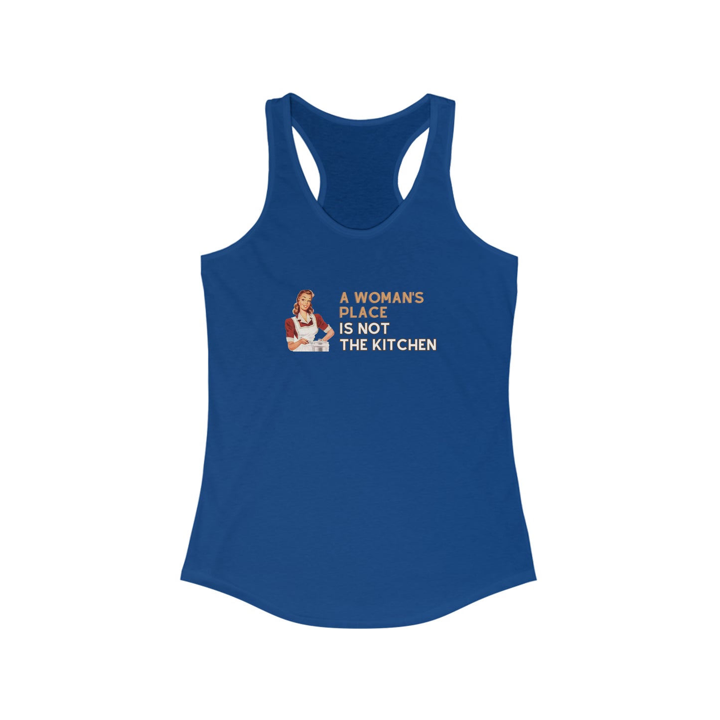 A Woman's Place Is Not The Kitchen Super Cute, Funny Pickleball Tank Top