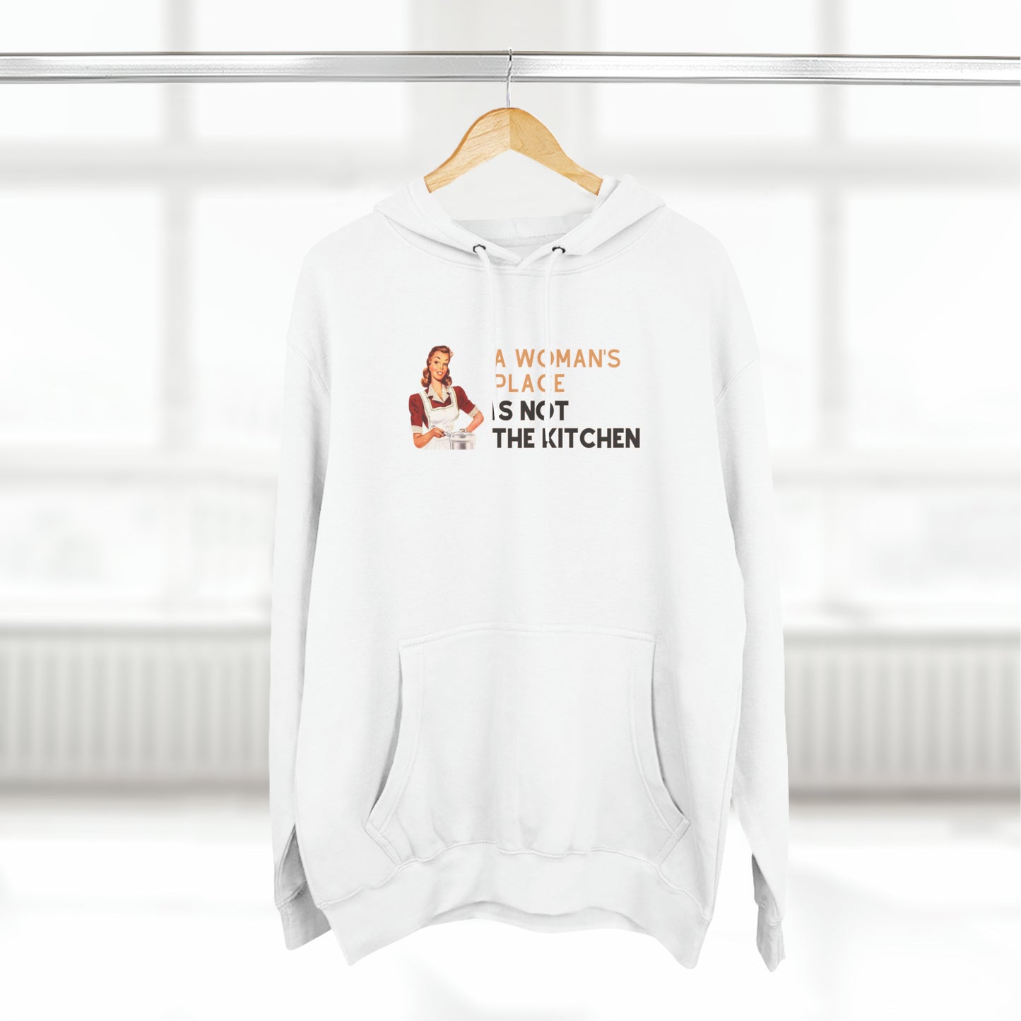 A Woman's Place Is Not The Kitchen Super Cute, Funny Pickleball Hoodie