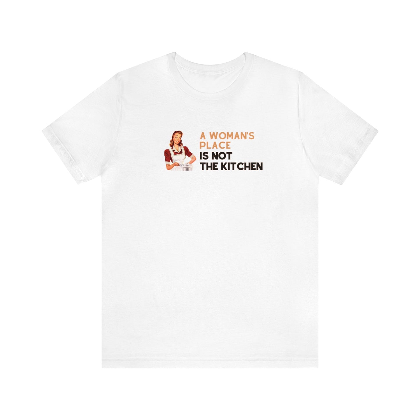 A Woman's Place Is Not The Kitchen Unisex Premium Pickleball T-Shirt
