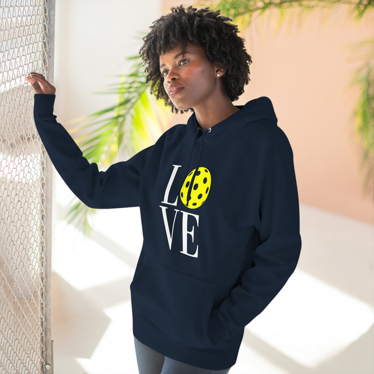 Unisex LOVE Pickleball Super Cute Premium Pullover Hoodie