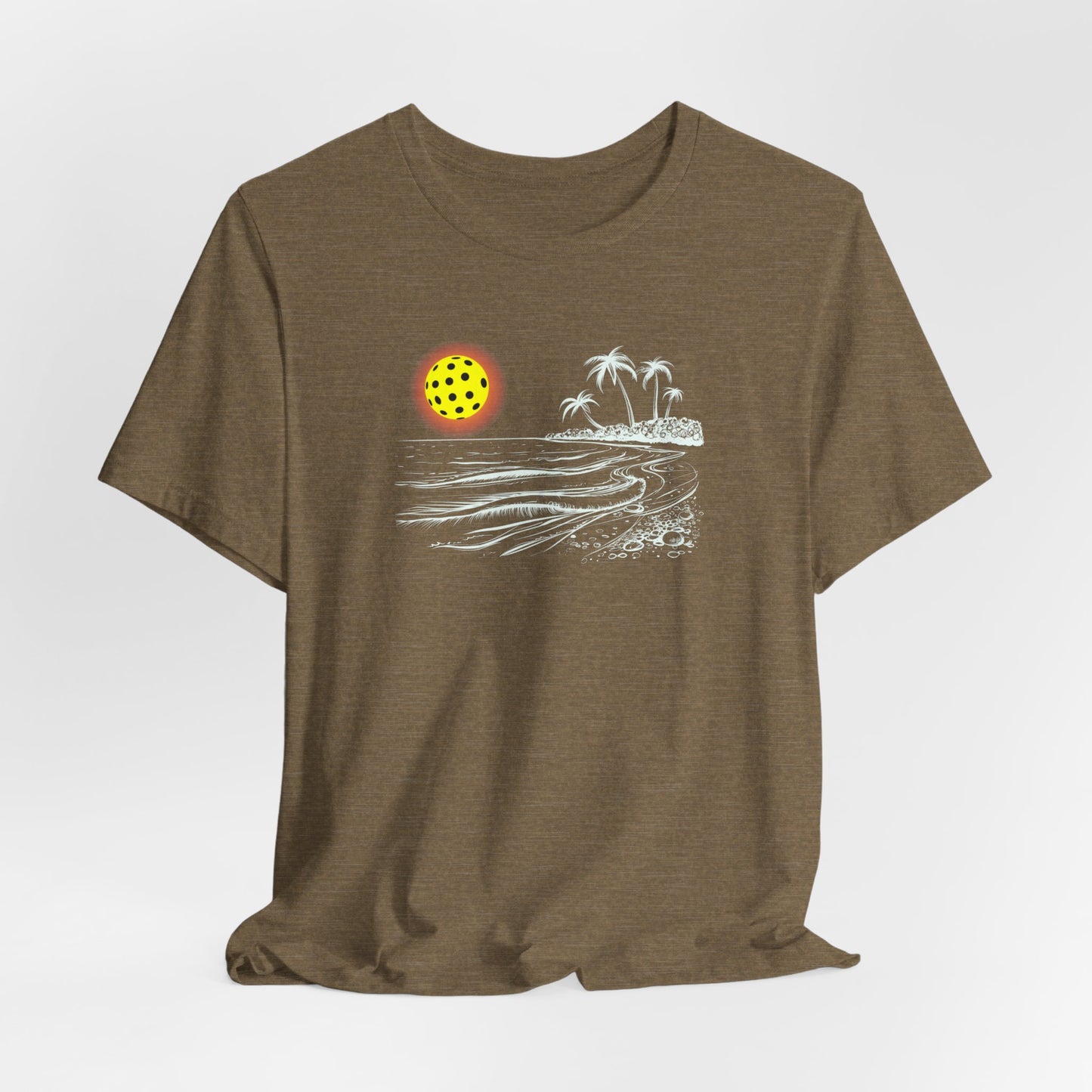 Unisex Pickleball Sun Beach Vibes Beautiful Premium Pickleball T-Shirt