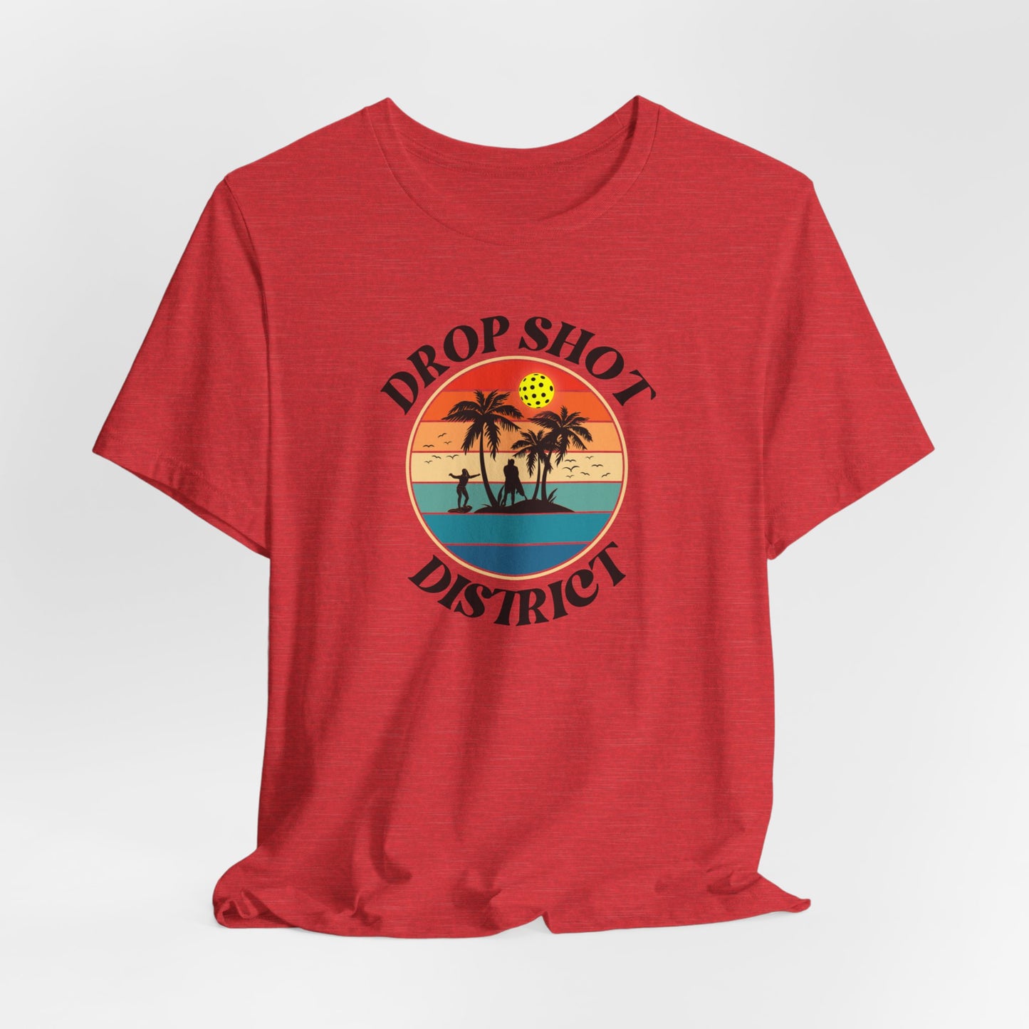 Unisex Drop Shot District Logo Premium Pickleball T-Shirt