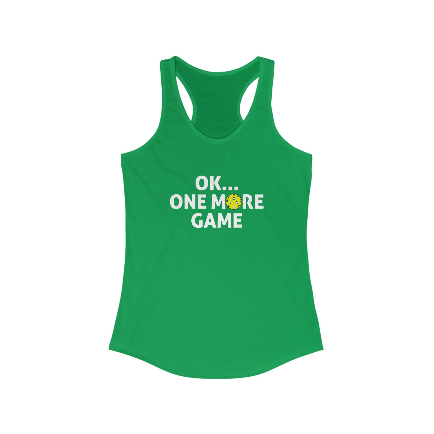 Ok...One More Game Super Cute Women's Pickleball Tank Top