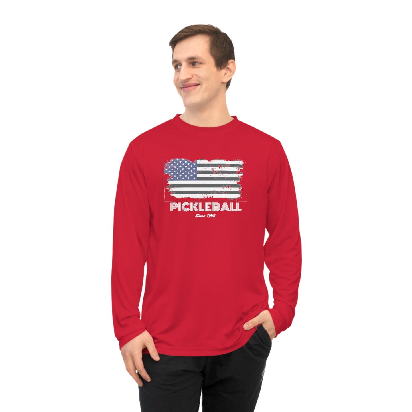 American Flag USA Pickleball Since 1965 Unisex Performance Long Sleeve Shirt