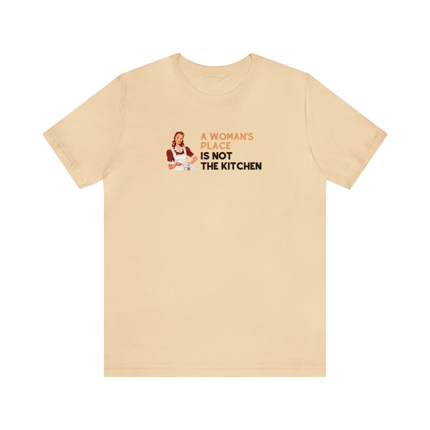 A Woman's Place Is Not The Kitchen Unisex Premium Pickleball T-Shirt