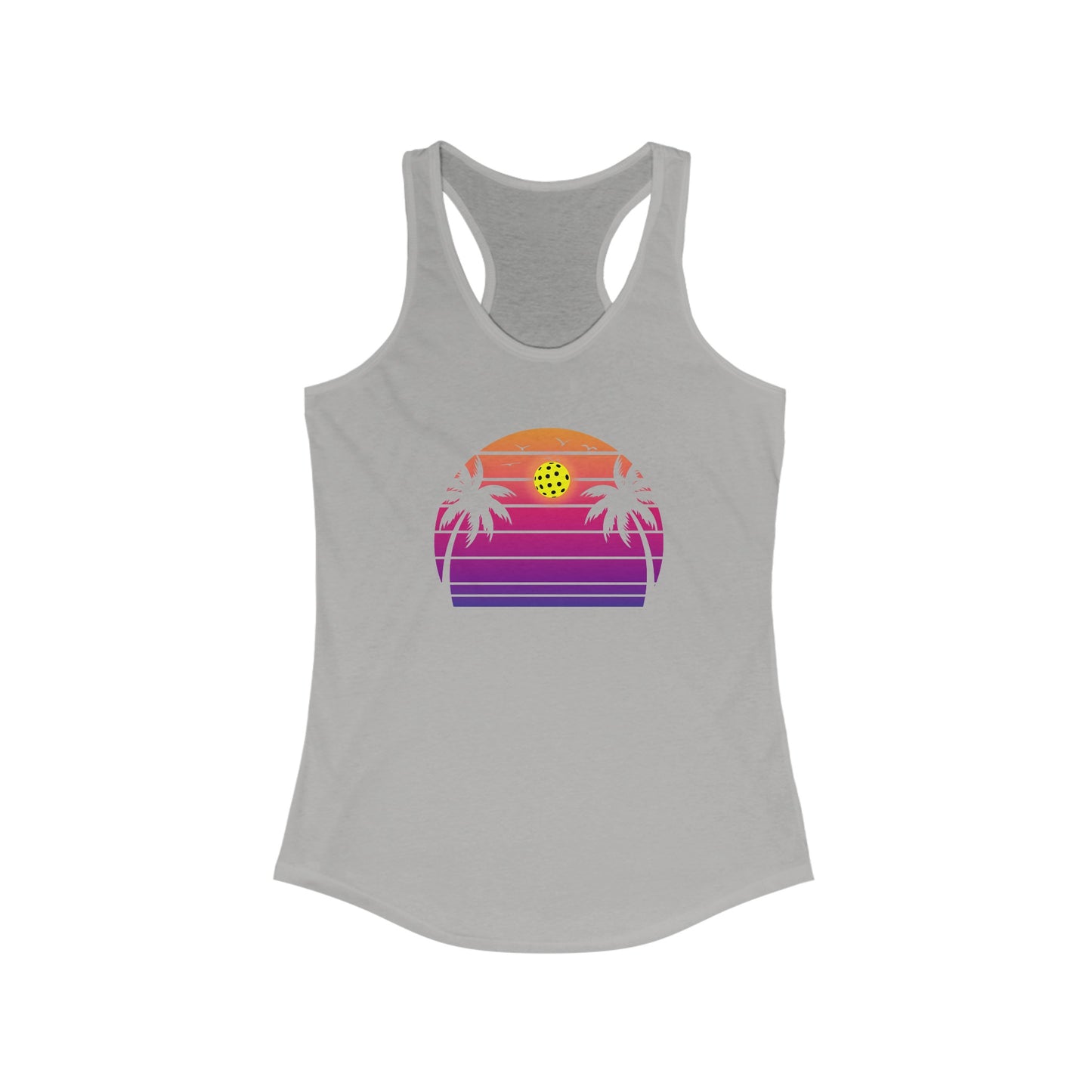 Beautiful Purple Pickleball Sunset Women's Pickleball Tank Top