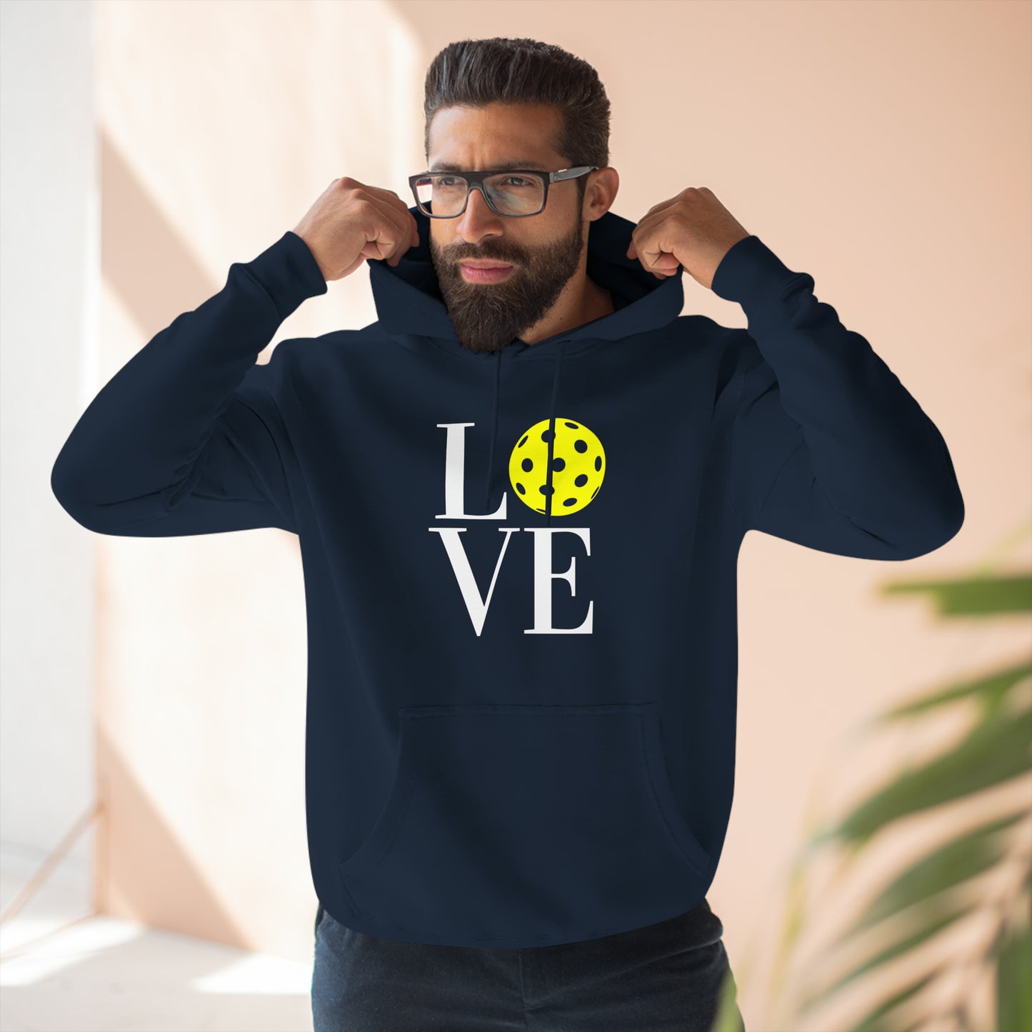 Unisex LOVE Pickleball Super Cute Premium Pullover Hoodie