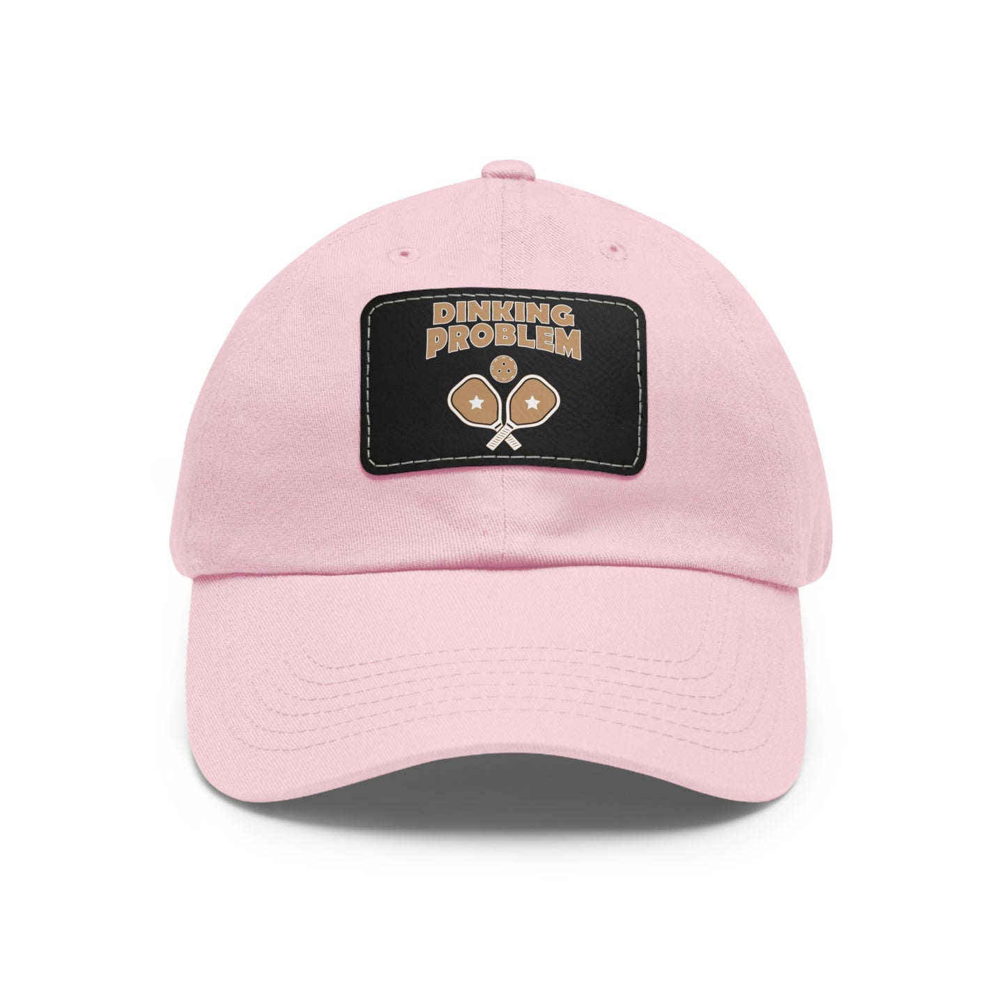 Dinking Problem Funny Pickleball Hat with Leather Patch