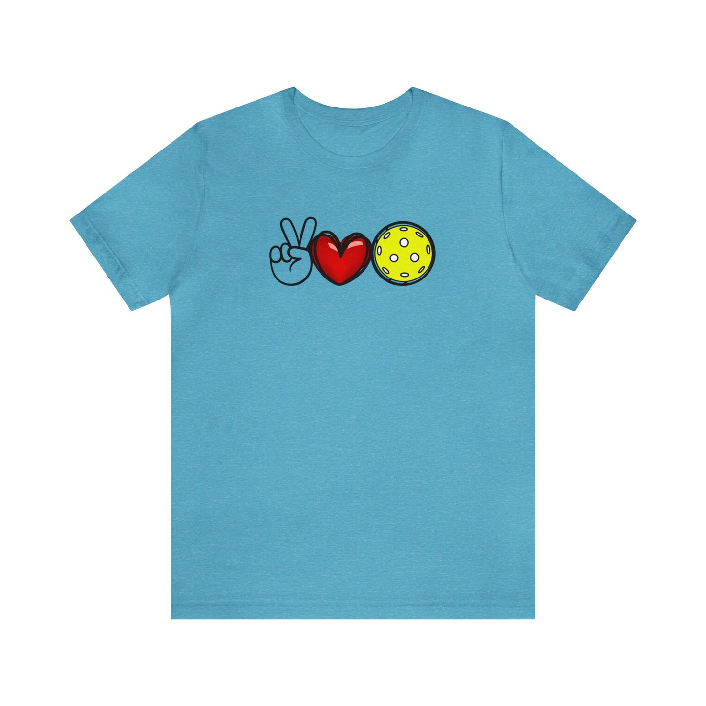Peace, Love, Pickleball Super Cute Unisex Premium T-Shirt