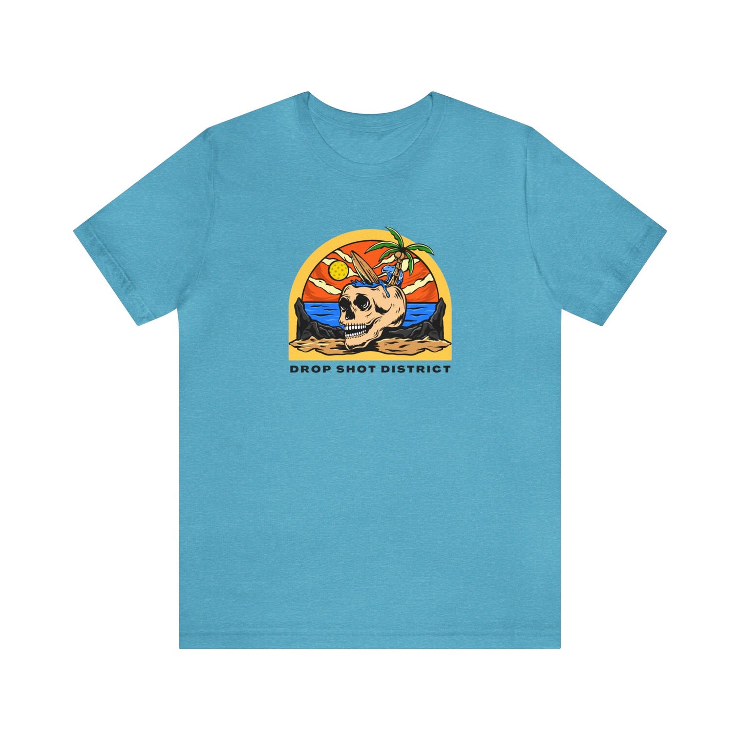 Unisex Drop Shot District Skeleton Premium Pickleball T-Shirt