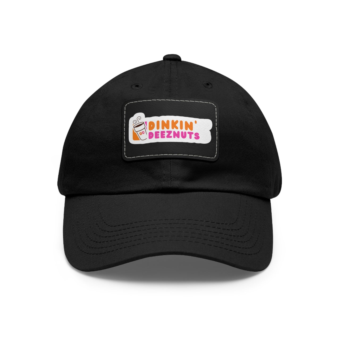 Dinkin Deeznuts Funny Pickleball Hat with Leather Patch | Dinking