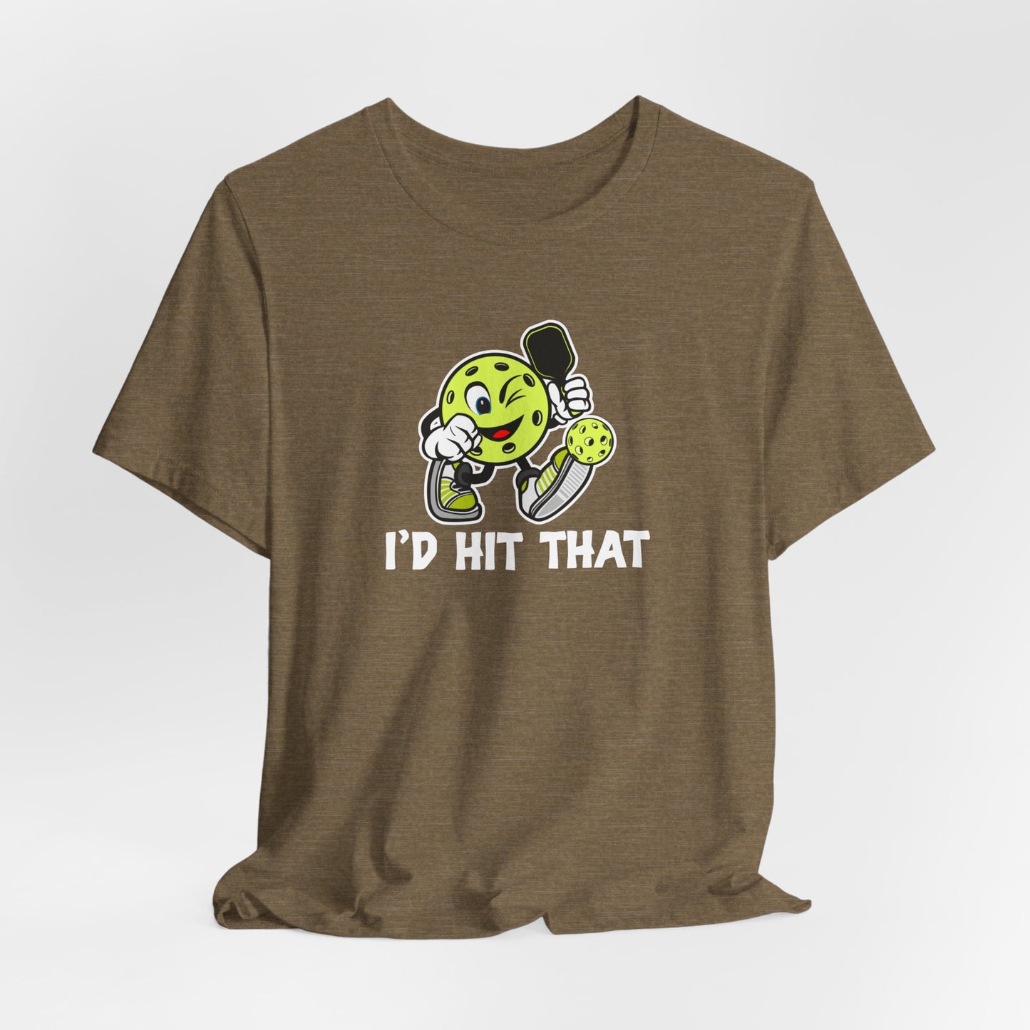 Unisex I'd Hit That Funny Pickleball Premium T-Shirt