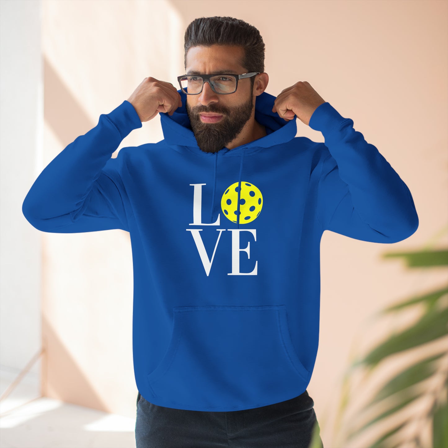 Unisex LOVE Pickleball Super Cute Premium Pullover Hoodie