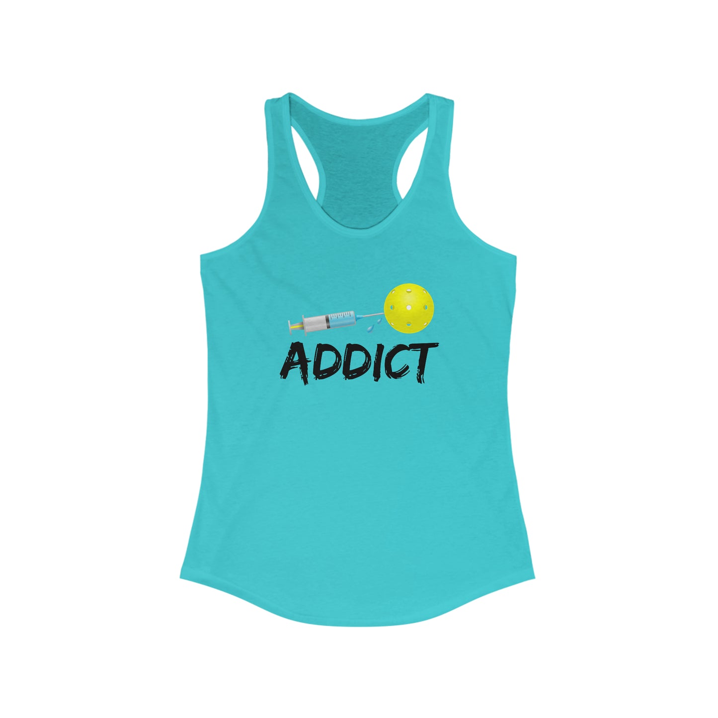 Pickleball Addict Women's Super Cute Funny Pickleball Tank Top