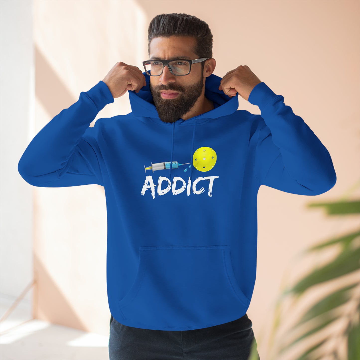 Pickleball Addict Unisex Premium Pullover Hoodie | Addicted