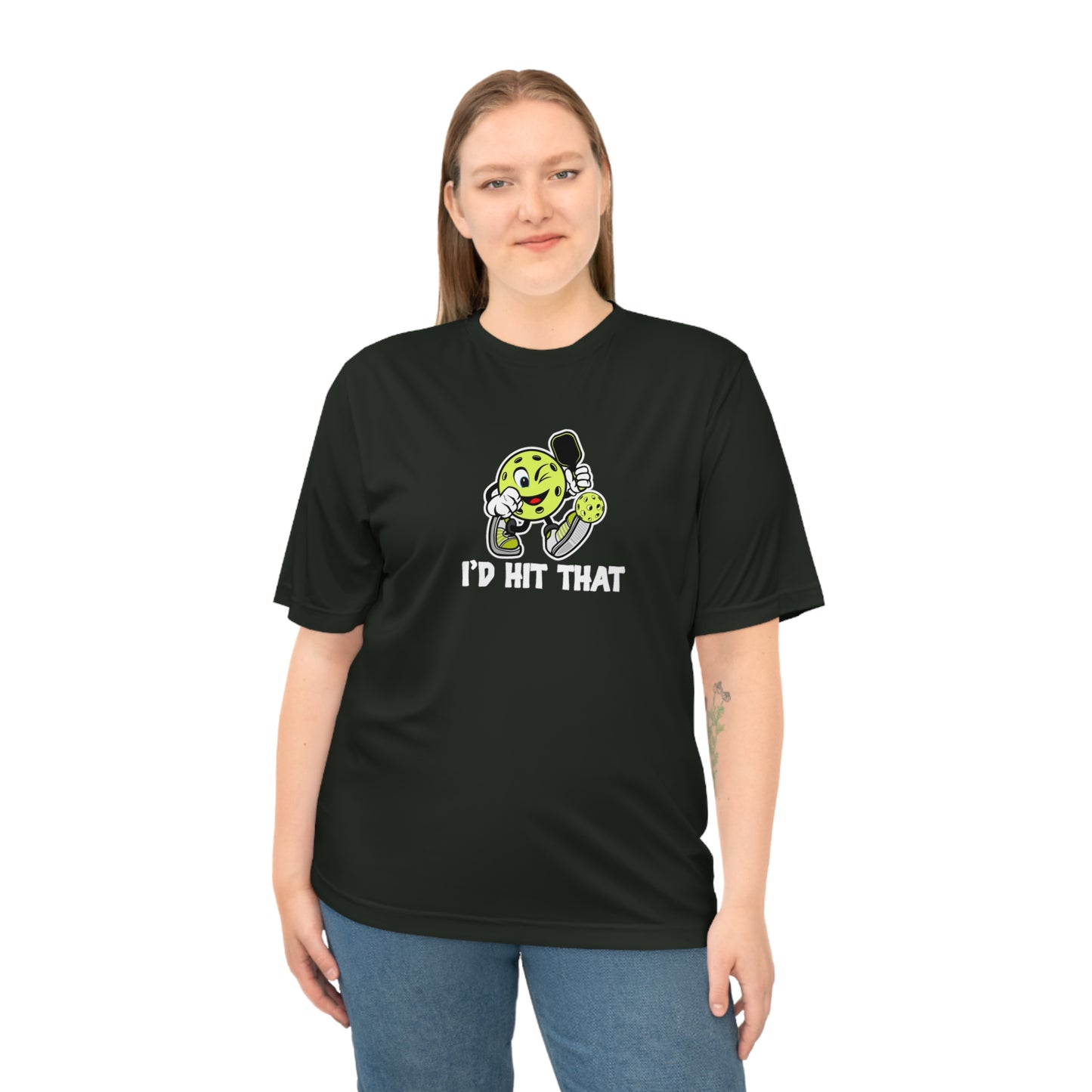 Unisex I'd Hit That Funny Performance Pickleball T-shirt