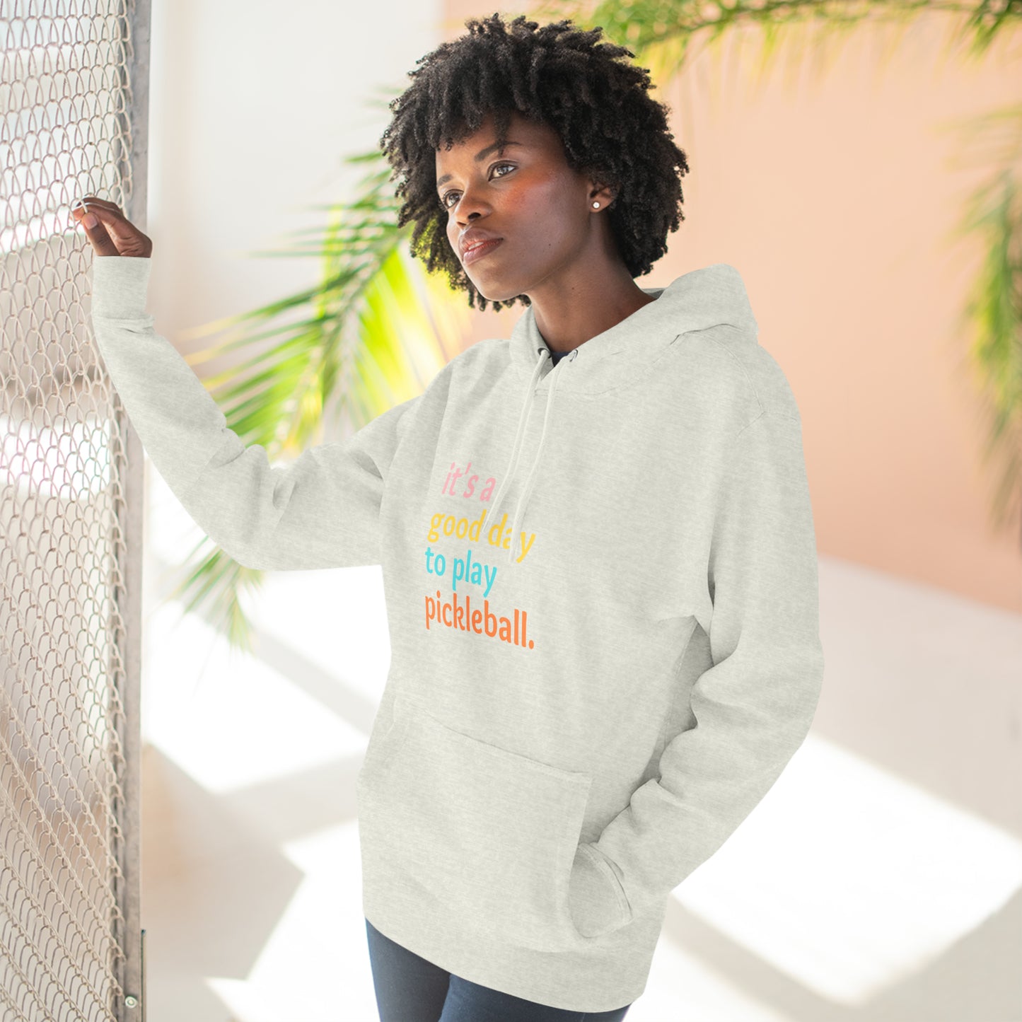 It's A Good Day To Play Pickleball Super Cute Unisex Premium Pullover Hoodie