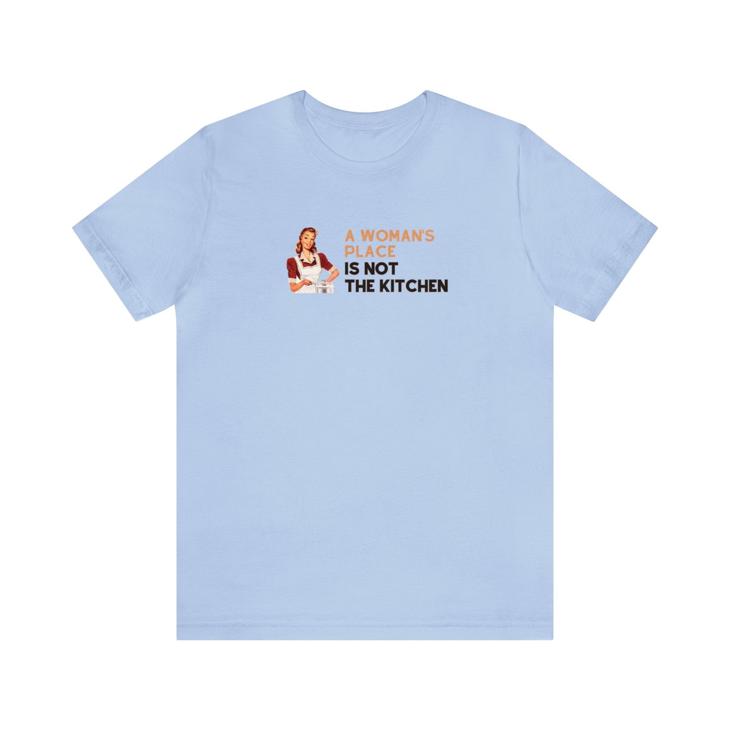 A Woman's Place Is Not The Kitchen Unisex Premium Pickleball T-Shirt