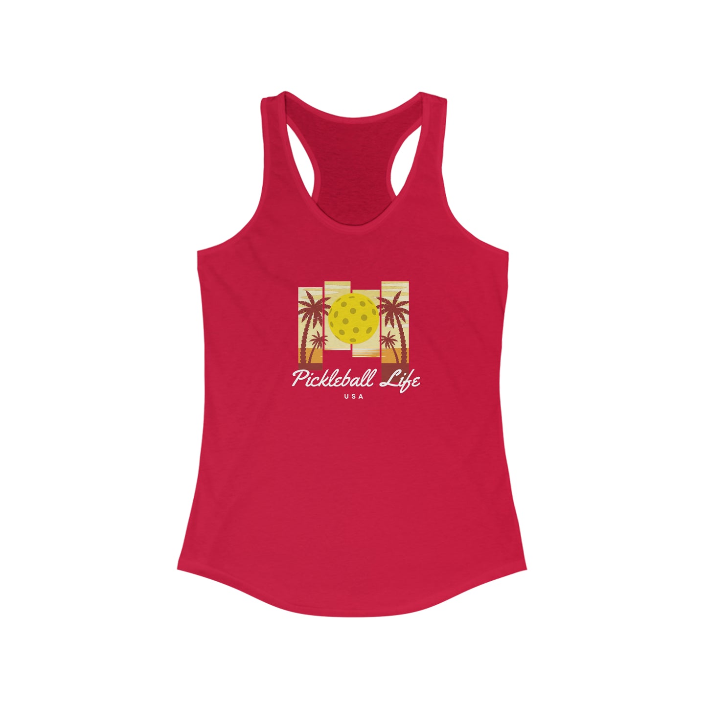 Pickleball Life USA Women's Super Cute Pickleball Tank Top
