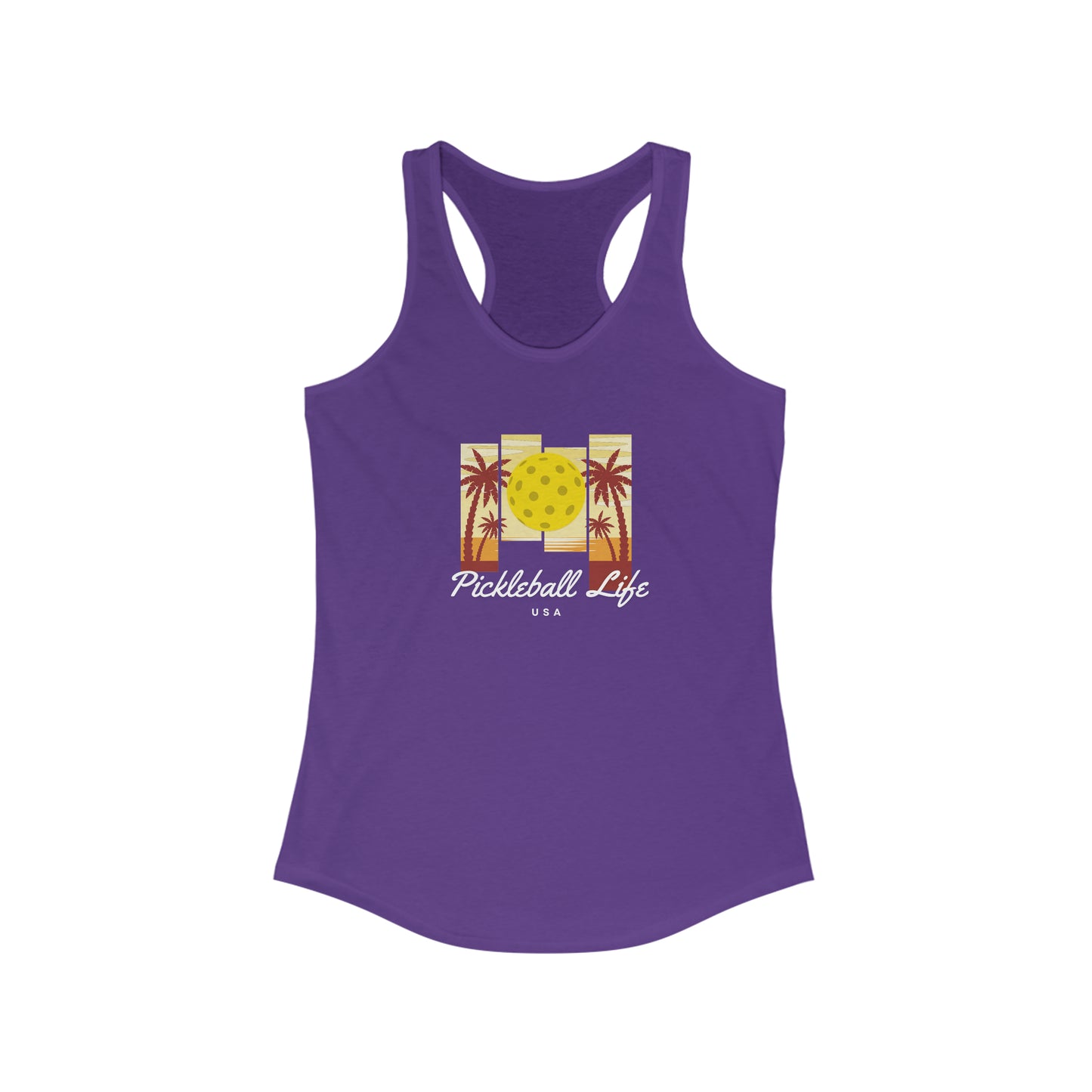Pickleball Life USA Women's Super Cute Pickleball Tank Top