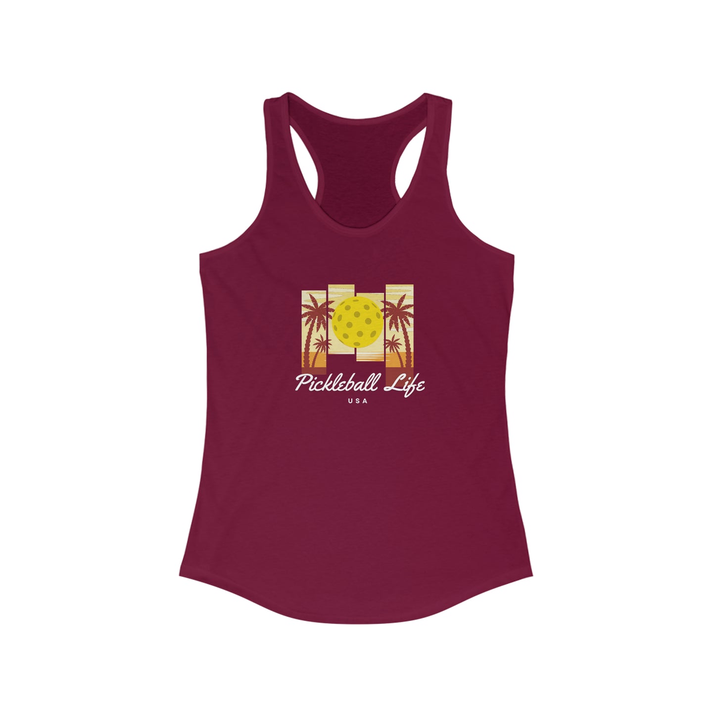 Pickleball Life USA Women's Super Cute Pickleball Tank Top