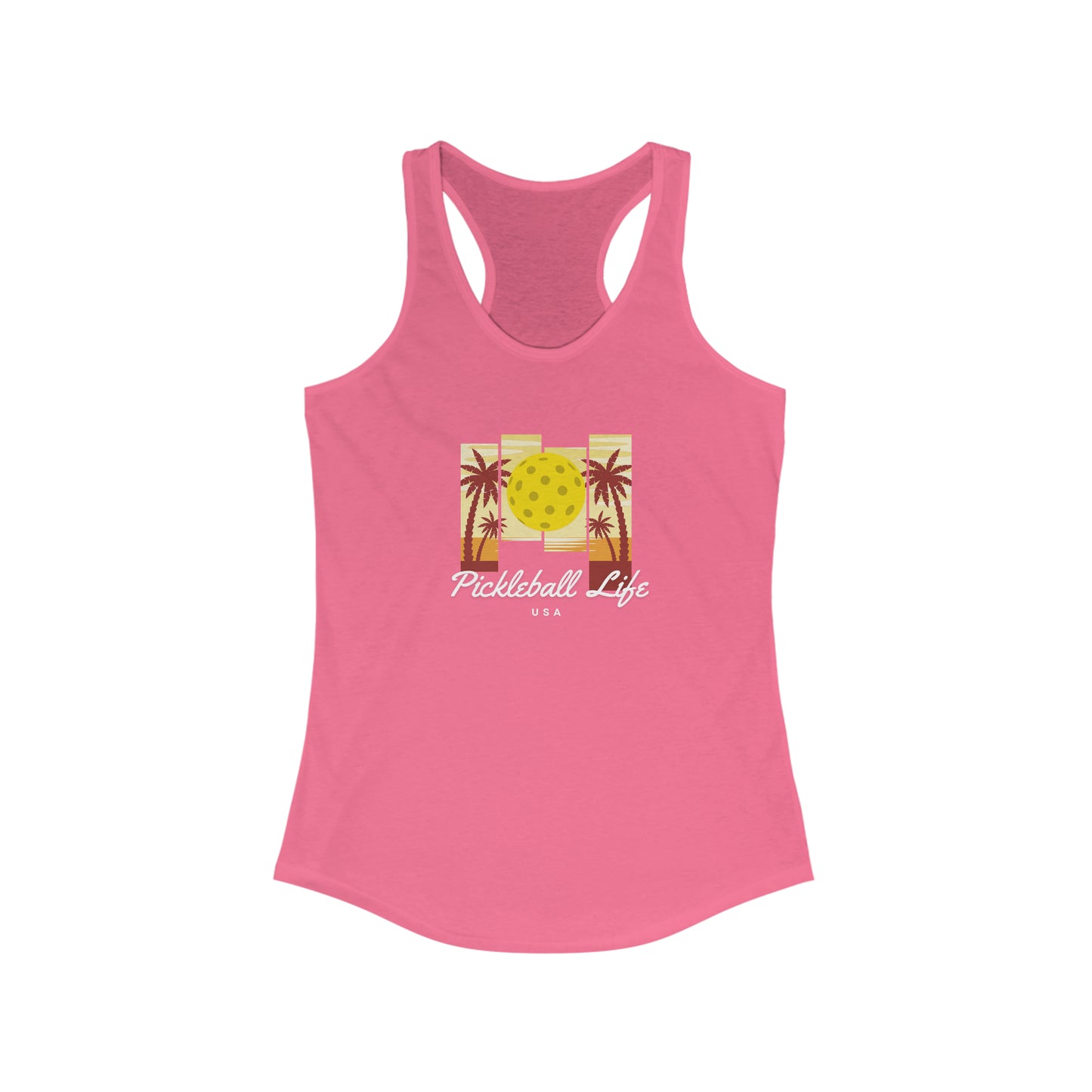 Pickleball Life USA Women's Super Cute Pickleball Tank Top