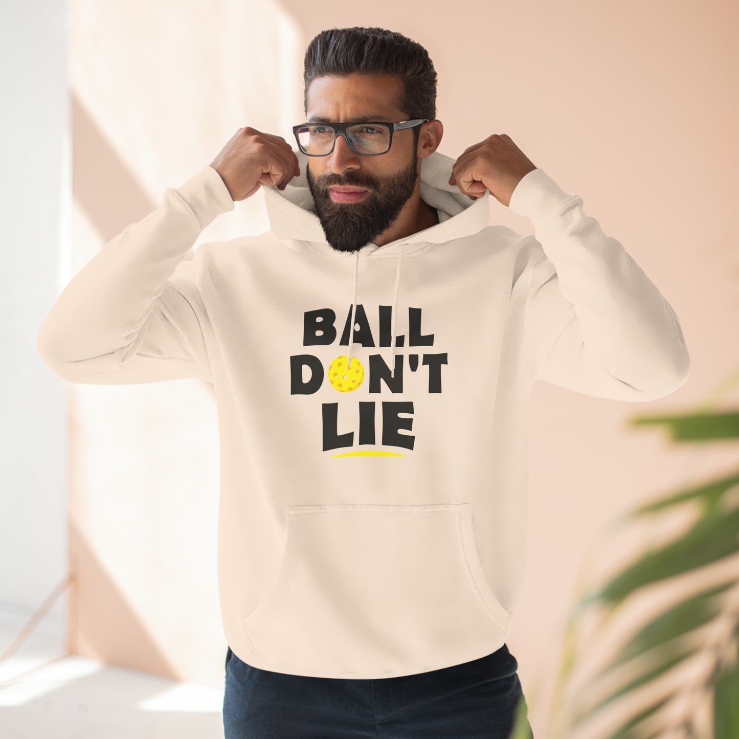 Unisex Ball Don't Lie Funny Premium Pickleball Pullover Hoodie