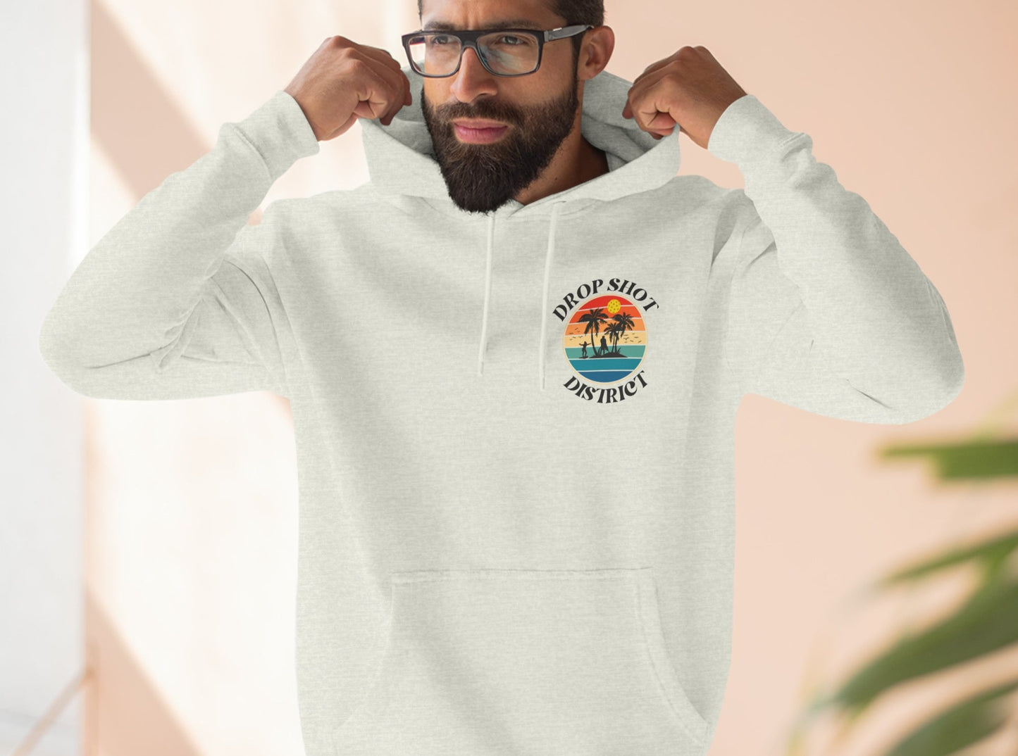 Gorgeous Unisex Double-Sided Drop Shot District Logo Premium Pickleball Pullover Hoodie