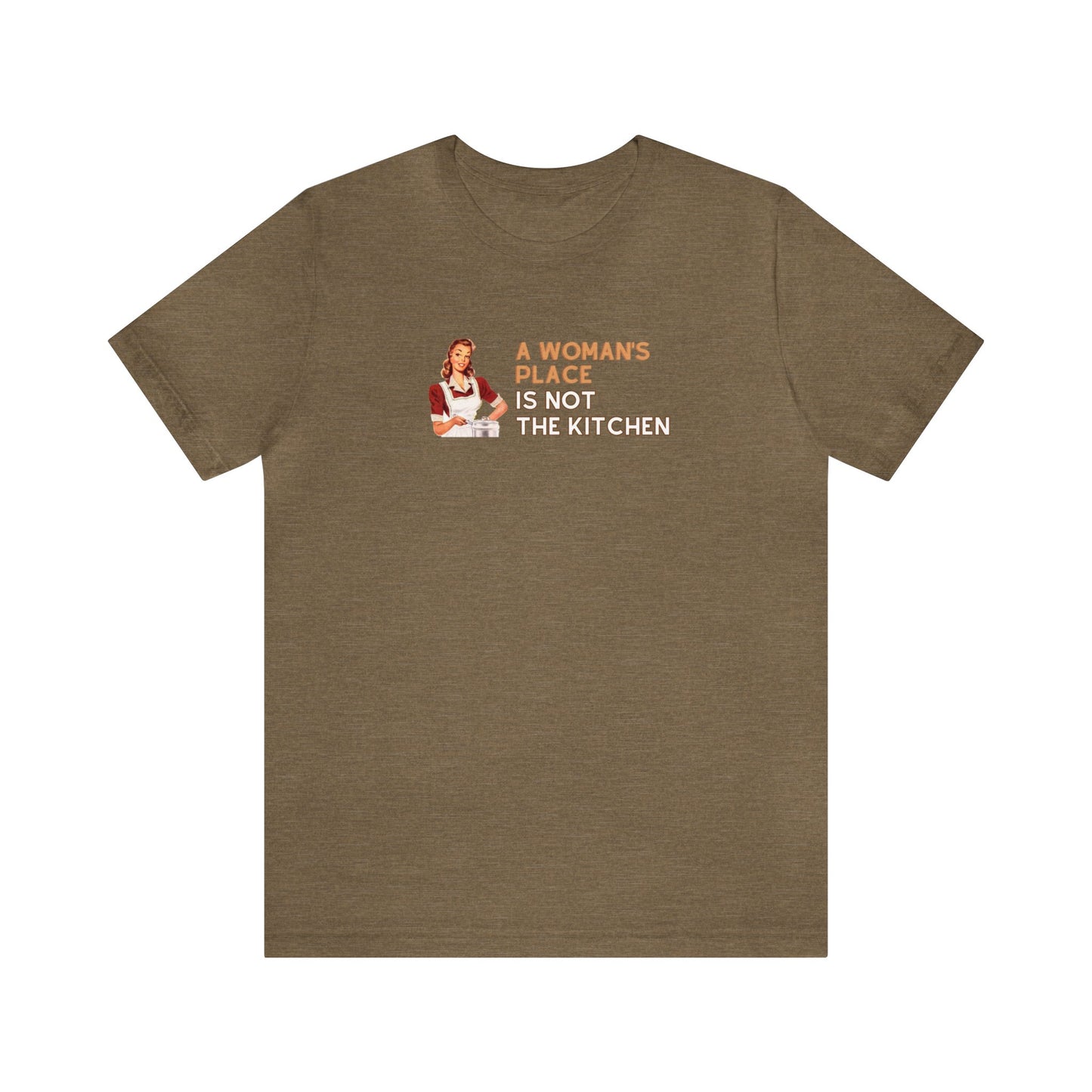 A Woman's Place Is Not The Kitchen Unisex Premium Pickleball T-Shirt