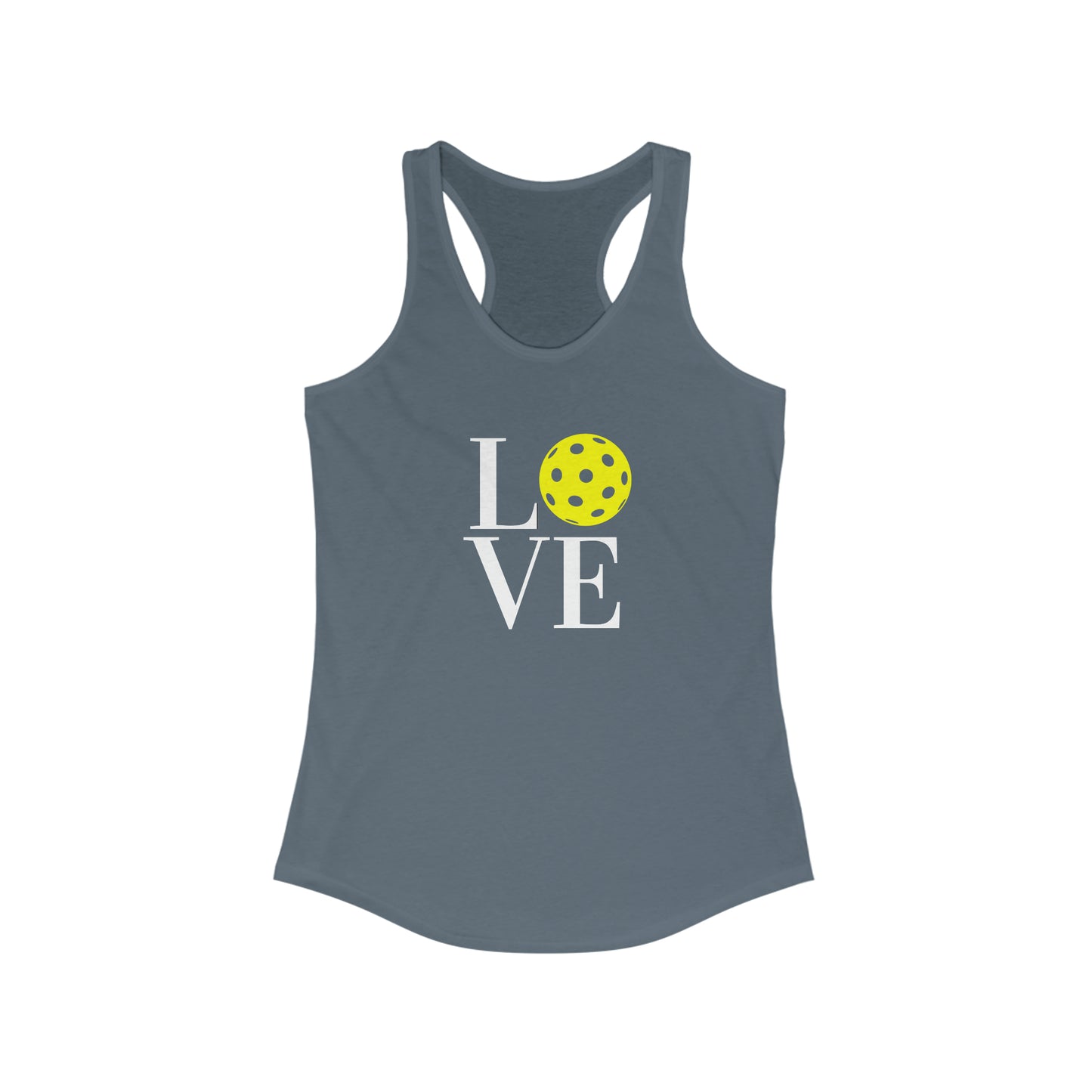 LOVE Pickleball Super Cute Women's Racerback Pickleball Tank Top