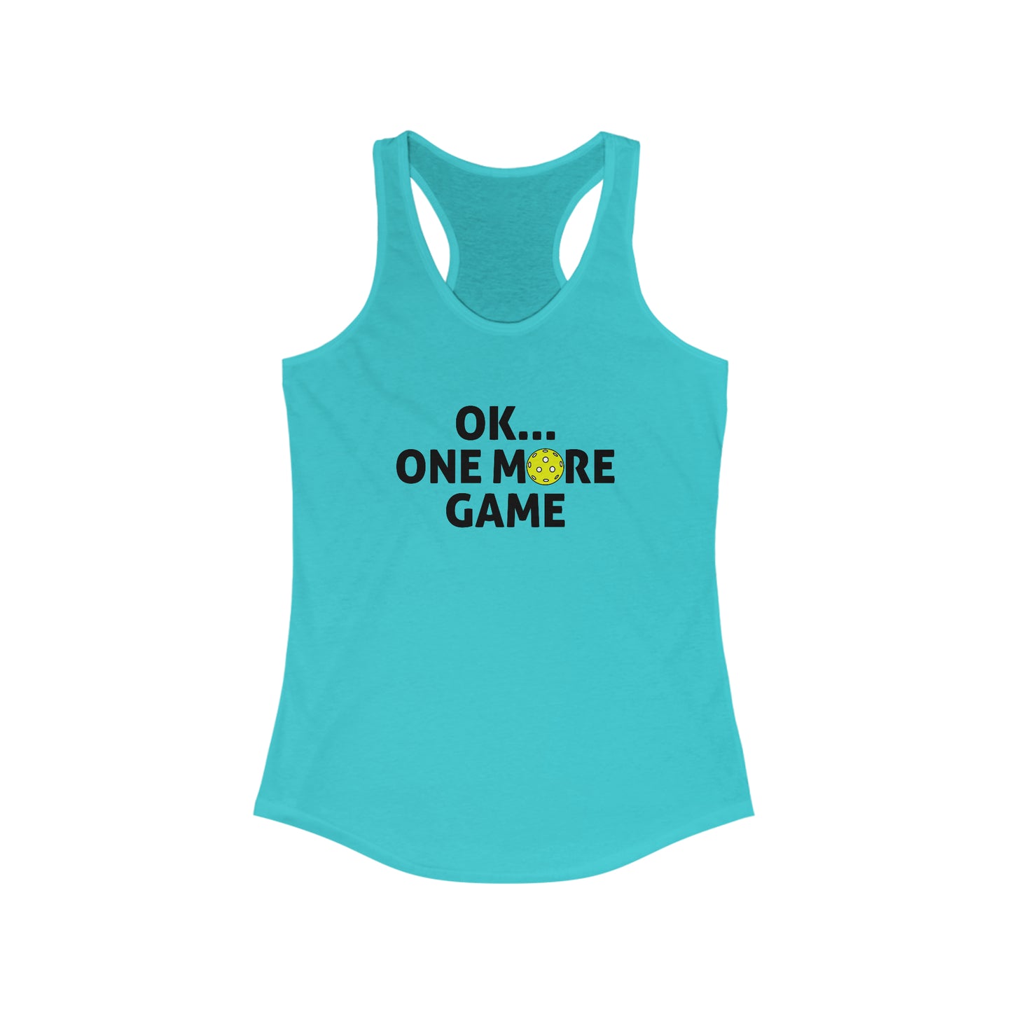 Ok...One More Game Super Cute Women's Pickleball Tank Top