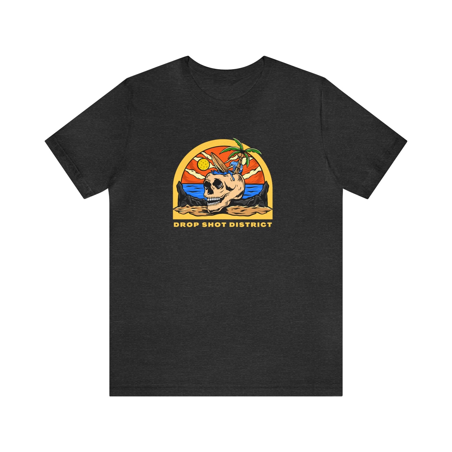 Unisex Drop Shot District Skeleton Premium Pickleball T-Shirt
