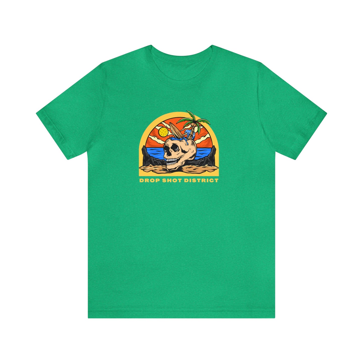 Unisex Drop Shot District Skeleton Premium Pickleball T-Shirt