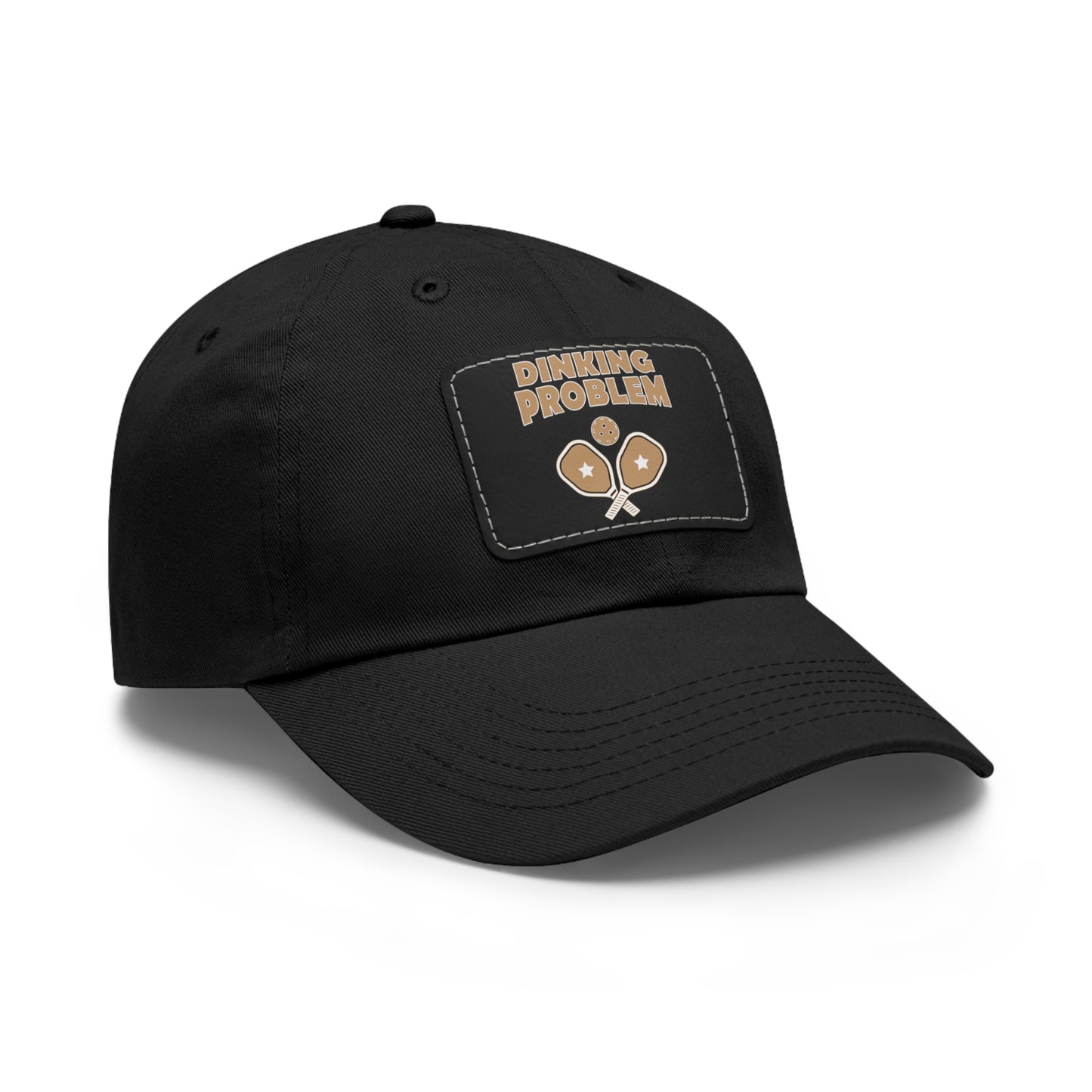 Dinking Problem Funny Pickleball Hat with Leather Patch