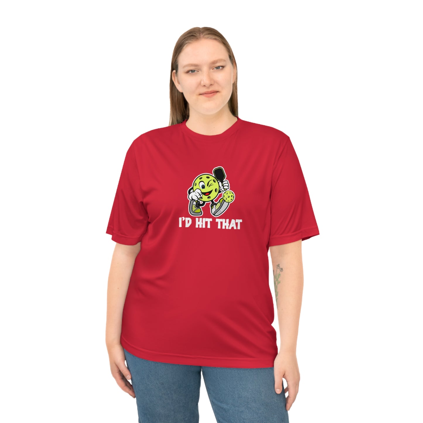 Unisex I'd Hit That Funny Performance Pickleball T-shirt