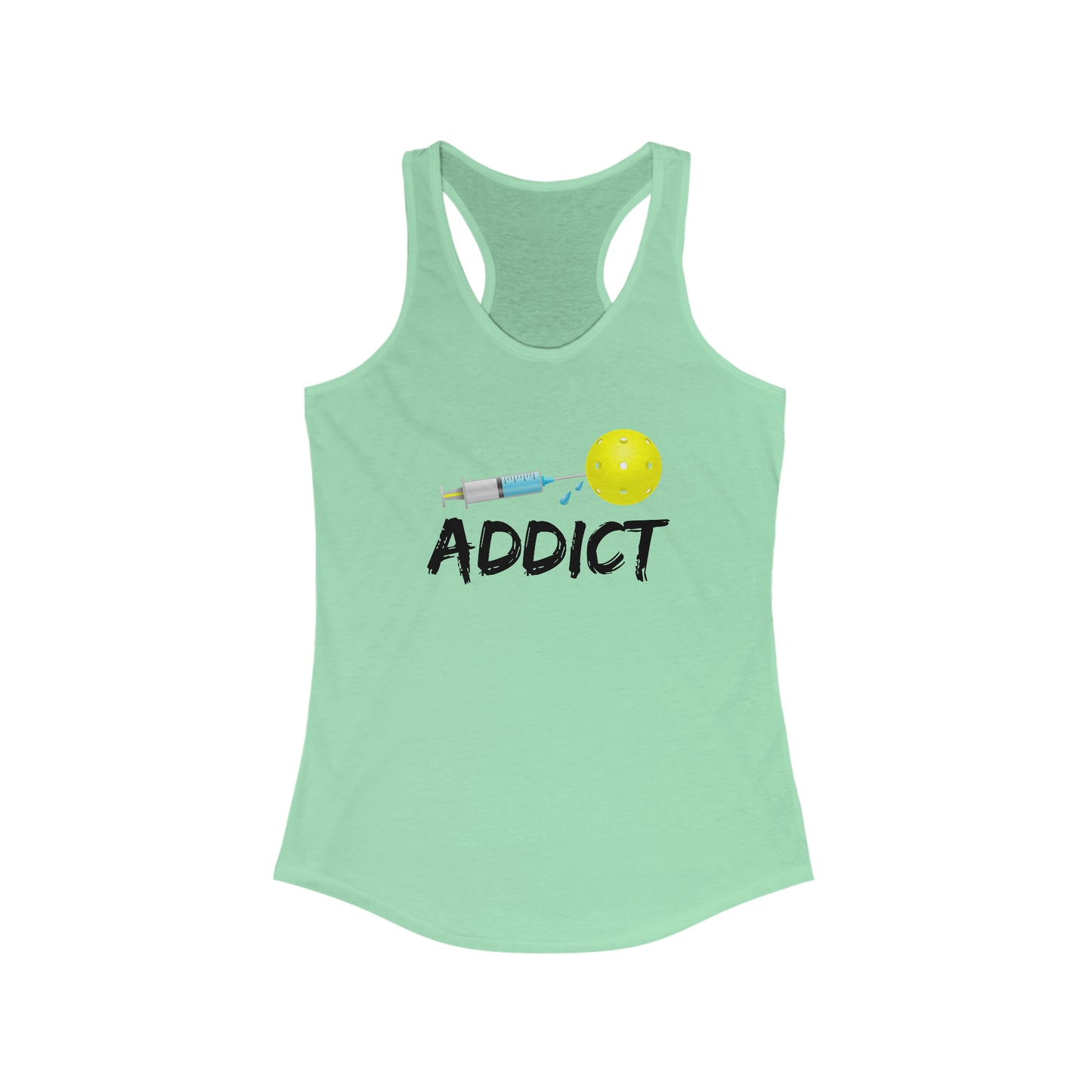 Pickleball Addict Women's Super Cute Funny Pickleball Tank Top