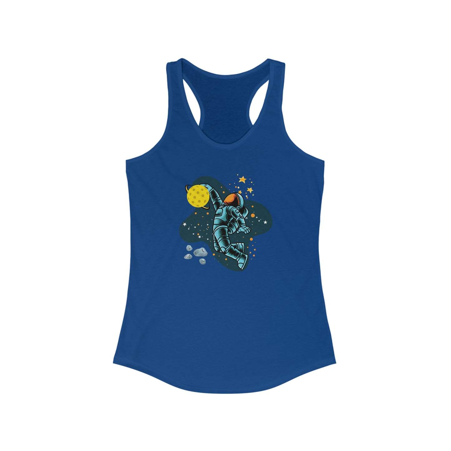 Pickleball Astronaut Women's Pickleball Racerback Tank Top