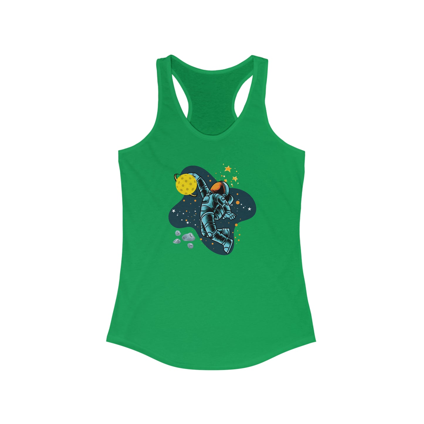 Pickleball Astronaut Women's Pickleball Racerback Tank Top