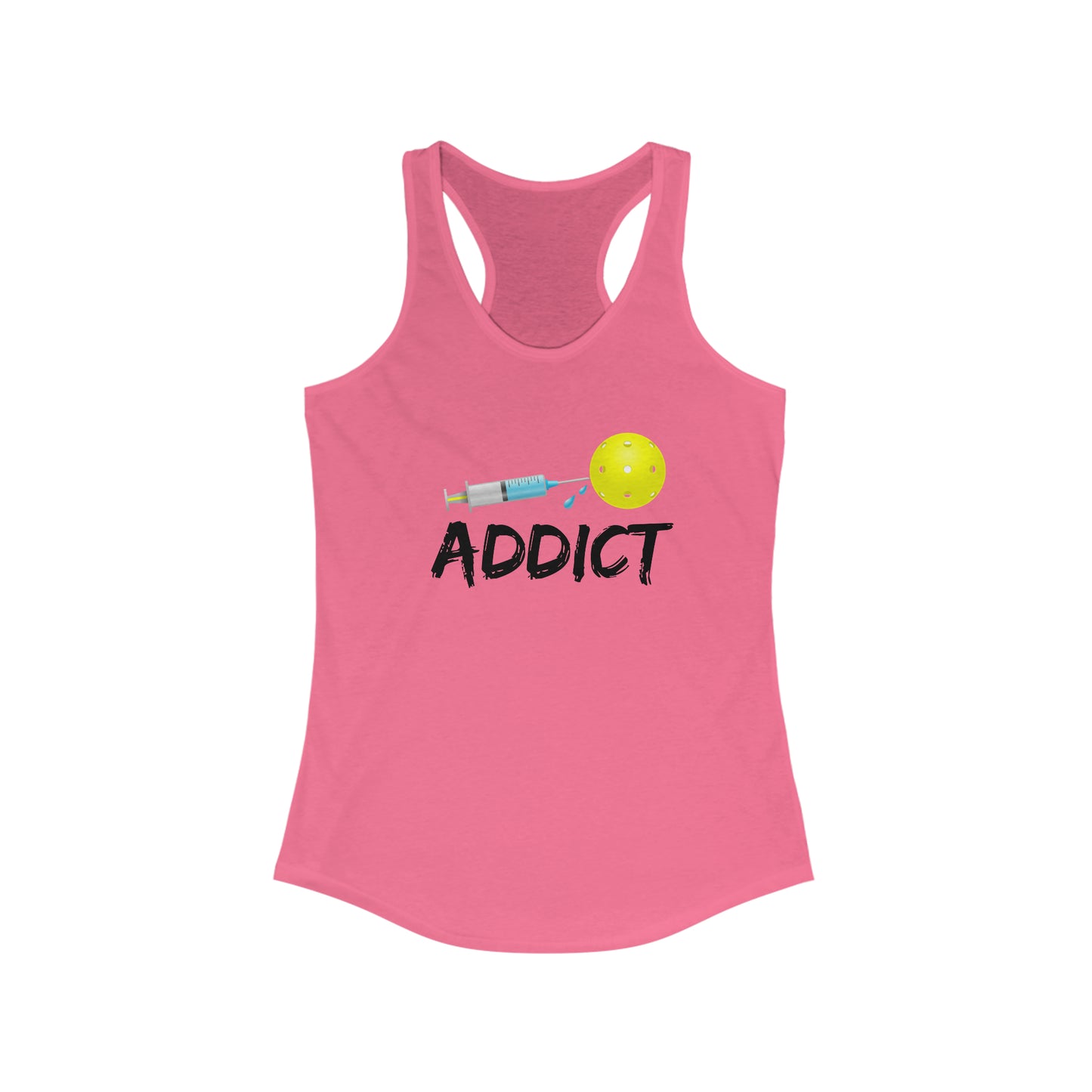 Pickleball Addict Women's Super Cute Funny Pickleball Tank Top